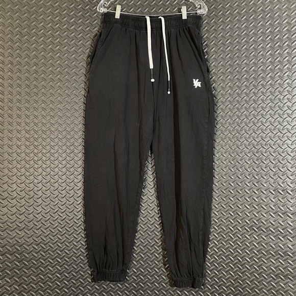 Youngla Black Joggers Comfy Athletic Active Sweatpants Men's Size Large - Picture 1 of 8